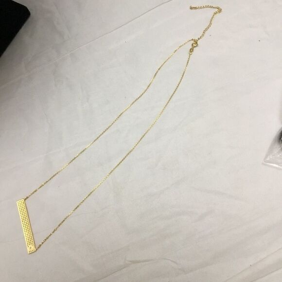 Crystal Rainbow Bar Pendant Necklace (G2) - Picture 6 of 7